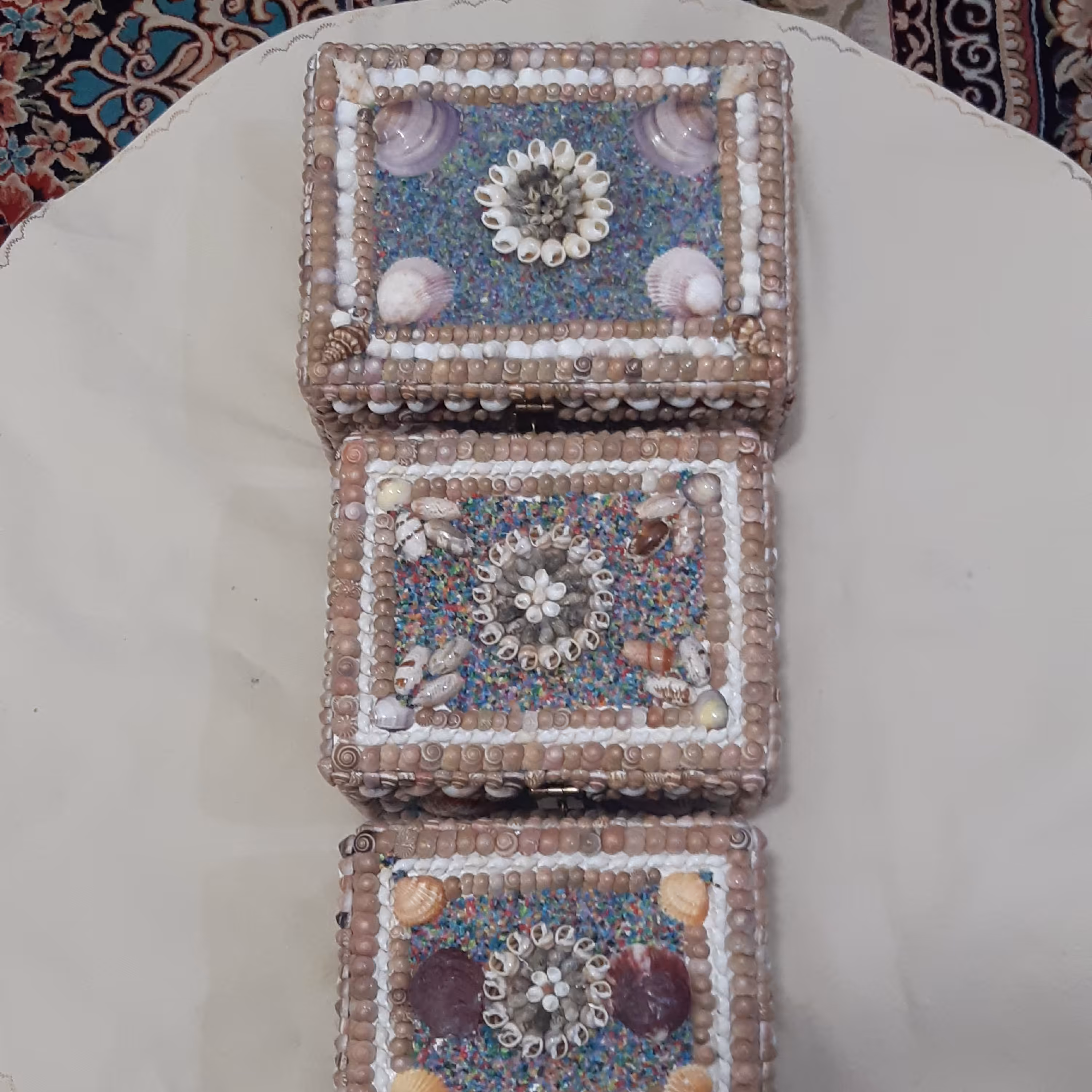 جعبه مستطیل صدفی کد 2