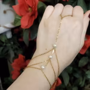 تمیمه استیل مرواریدی رنگ ثابت