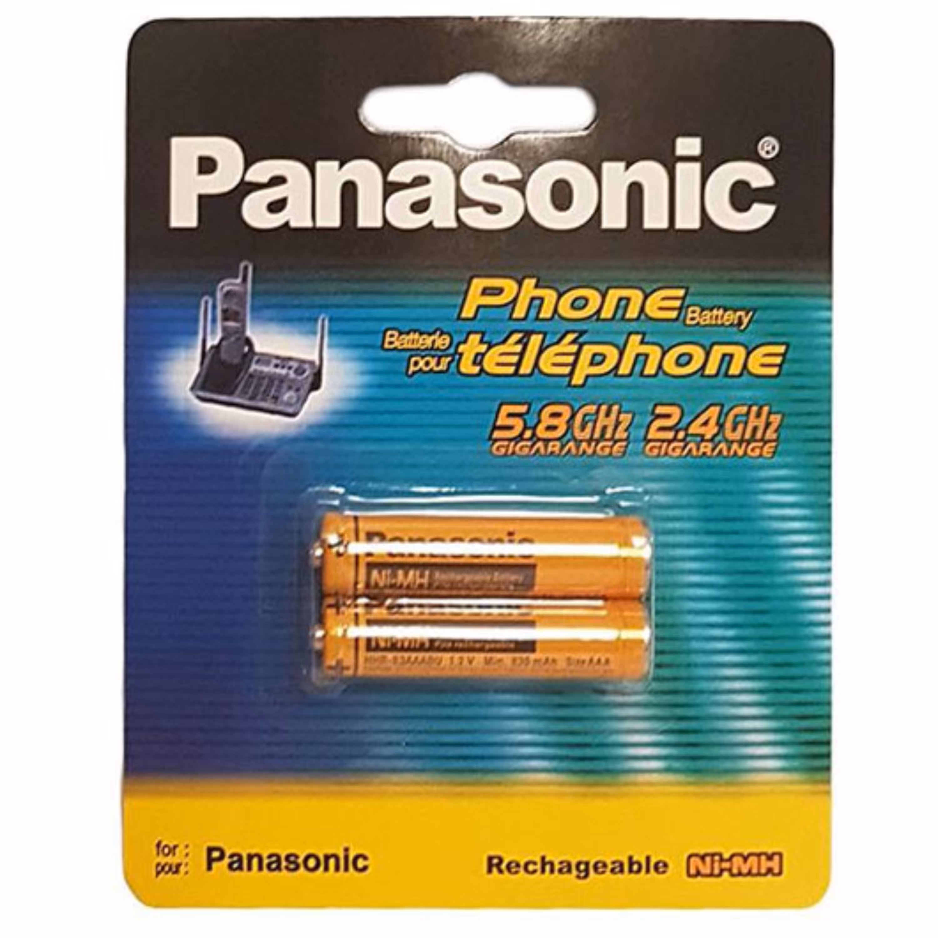 باتری نیم قلمی قابل شارژ پاناسونیک 830 بسته 2 عددی