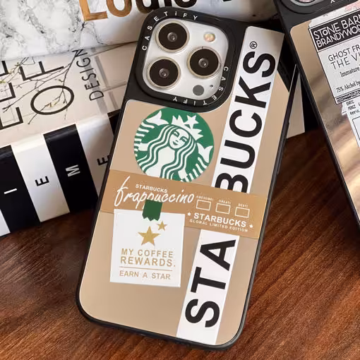 قاب موبایل سامسونگ مدل استارباکس آیینه ای