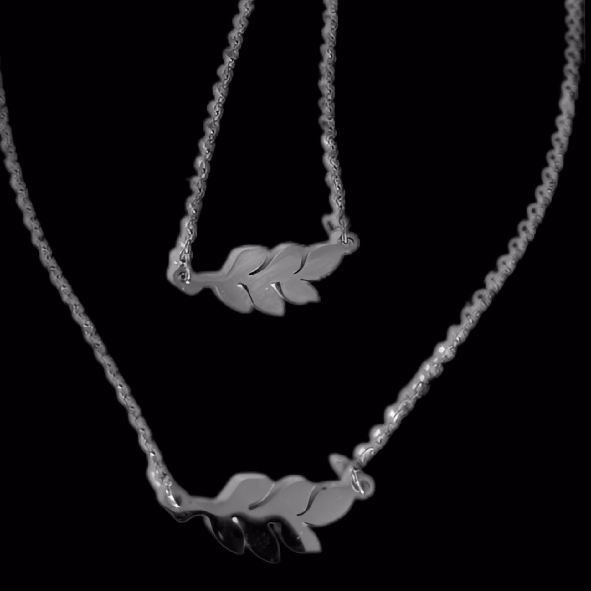 سرویس استیل نقره ای برگ زیتون  