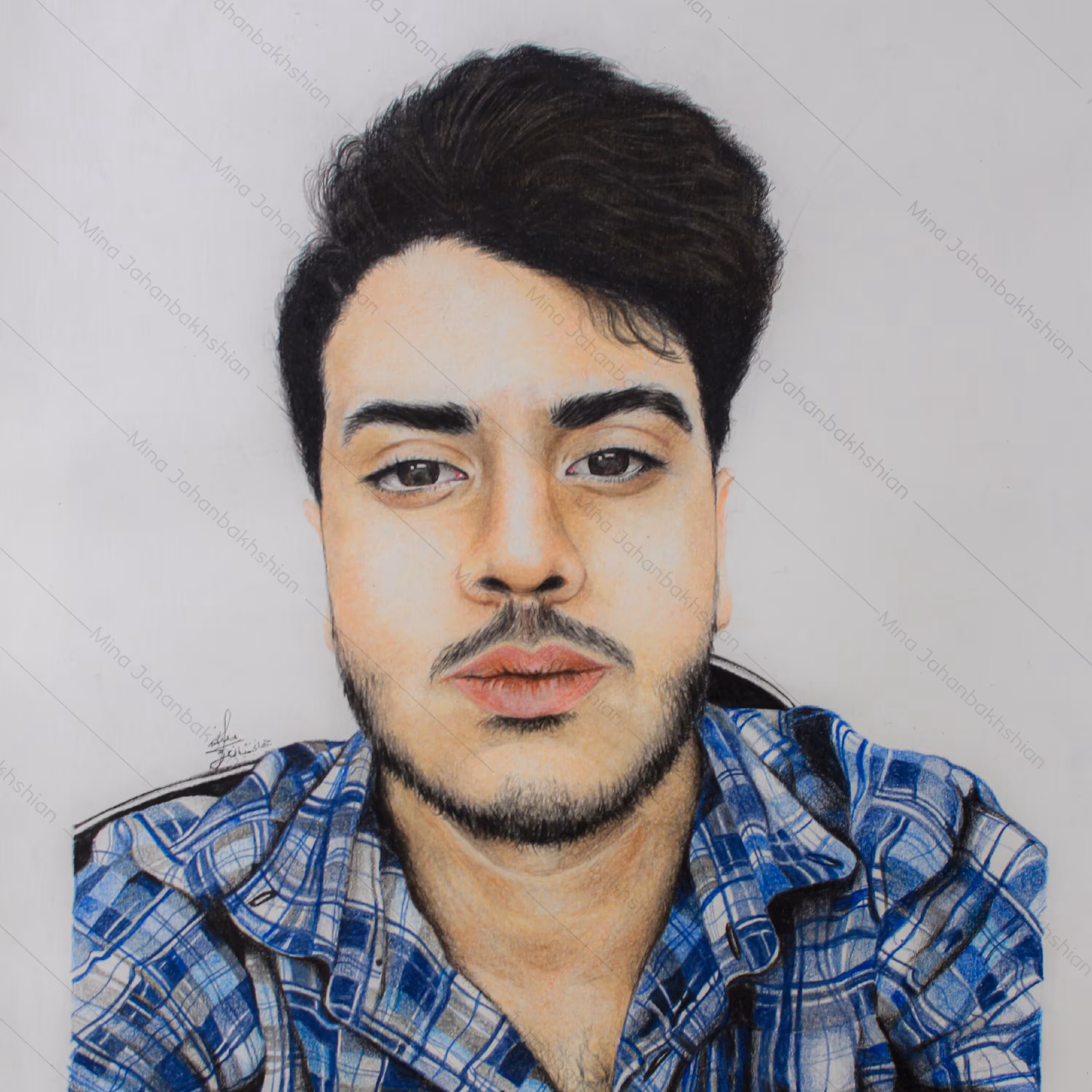 طراحی چهره سفارشی یک آقای محترم