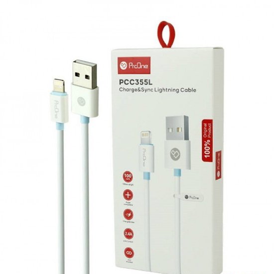 کابل آیفون (lightning) طول 1 متر پرووان (ProOne) مدل PCC355L