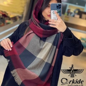 شال پاییزه چهارخونه بوکله