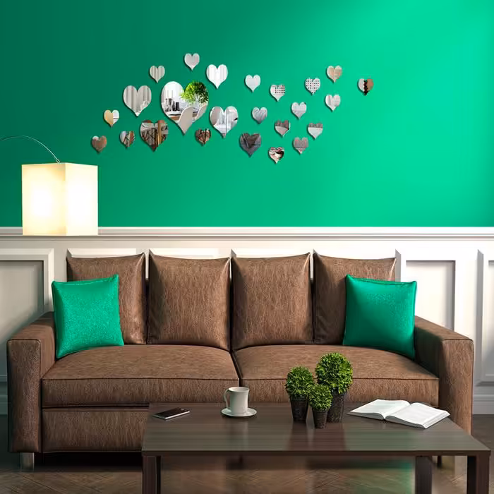 آینه طرح قلب