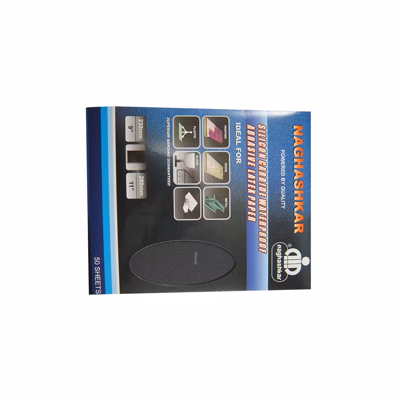 سنباده پوستاب چینی 240 پشت آبی نقاش کار