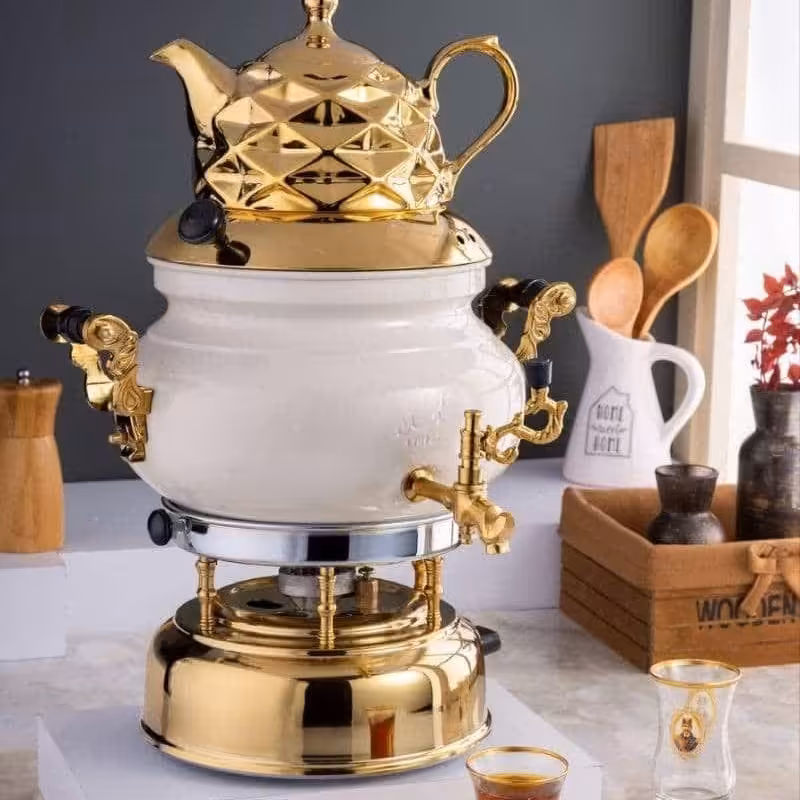 سماور  برنجی ترموکوپل دار