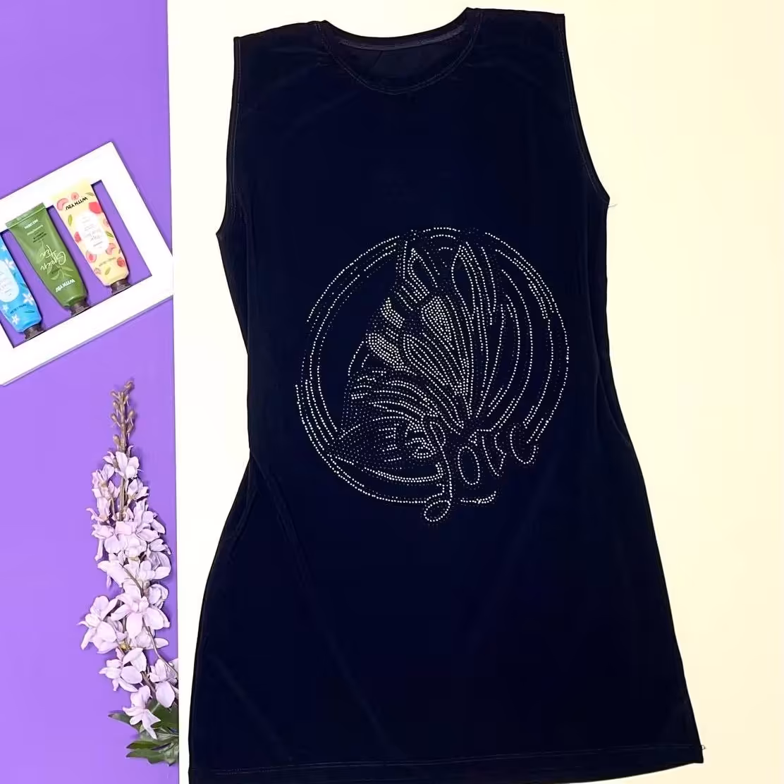 زیر مانتویی جلو نگین کار شده با ارسال رایگان 