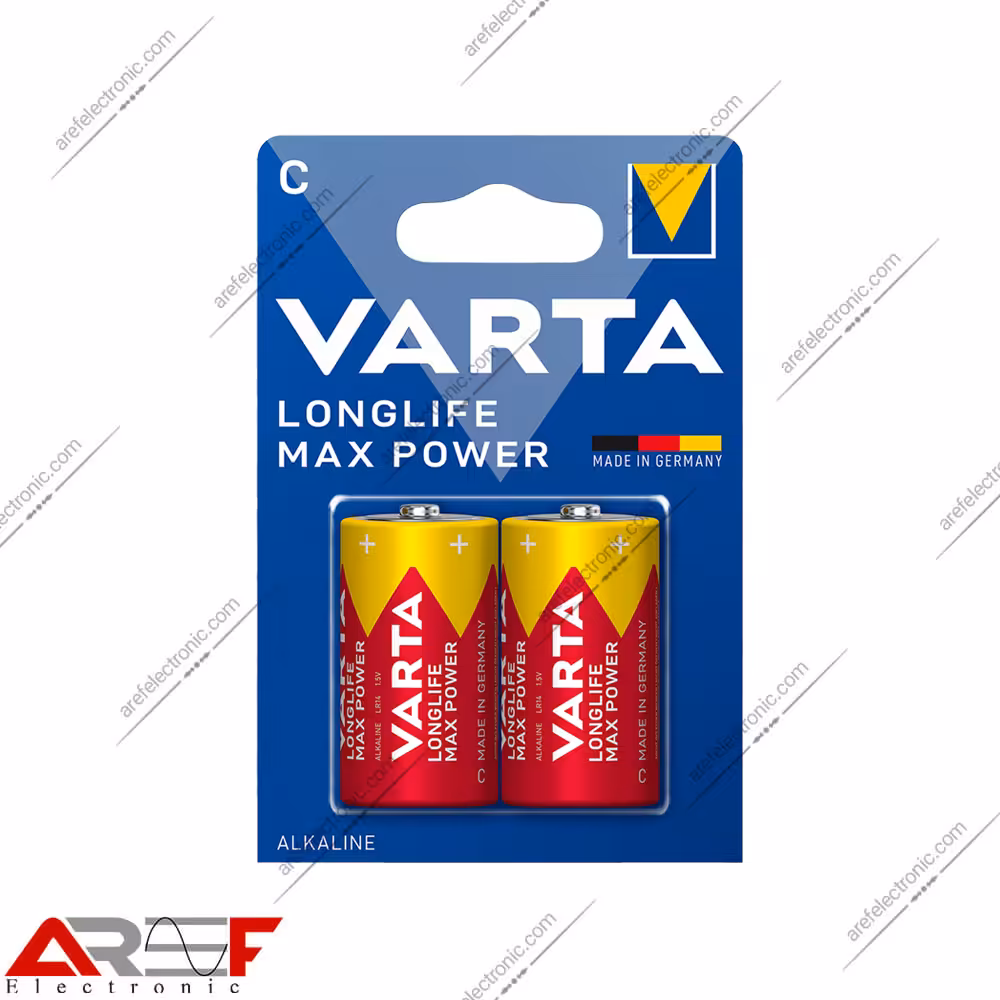 باتری سایز C وارتا آلکالاین مدل LONGLIFE_MAX_POWER - فروشگاه عارف الکترونیک