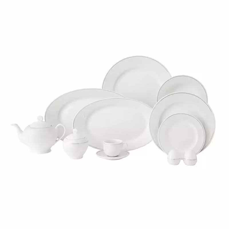 سرویس چینی زرین 12 نفره کامل کلارا (74 پارچه)