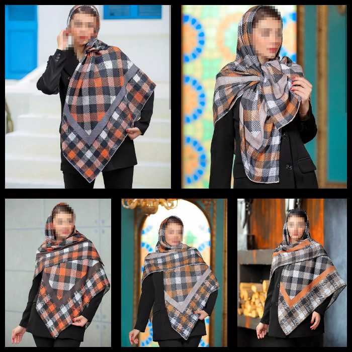 روسری نخی مجلسی دست دوز قواره 140 در 140