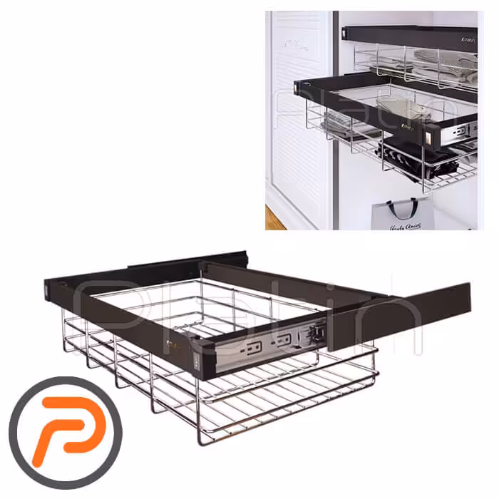 کشویی جا البسه مفتولی پلاتین