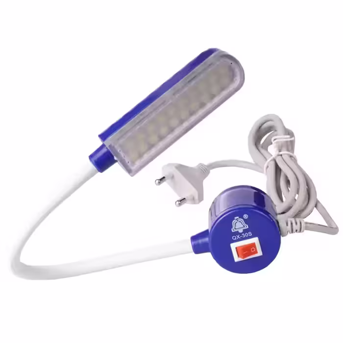 خرید چراغ چرخ خیاطی LED اهنربایی 30 ردیفه فنری