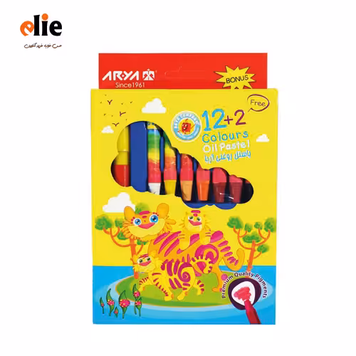 پاستل روغنی 12   2 آریا