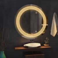 آینه بک لایت تارا دکور مدل حرکتی قطر 60 کد ic147 (پس کرایه)