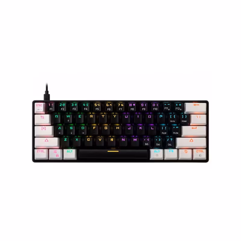 کیبورد گیم دیاس AURA GK2 Black-White