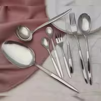 سرویس قاشق چنگال 30 نفره    151 پارچه  نیکلاس مات و براق ( 1188 S )