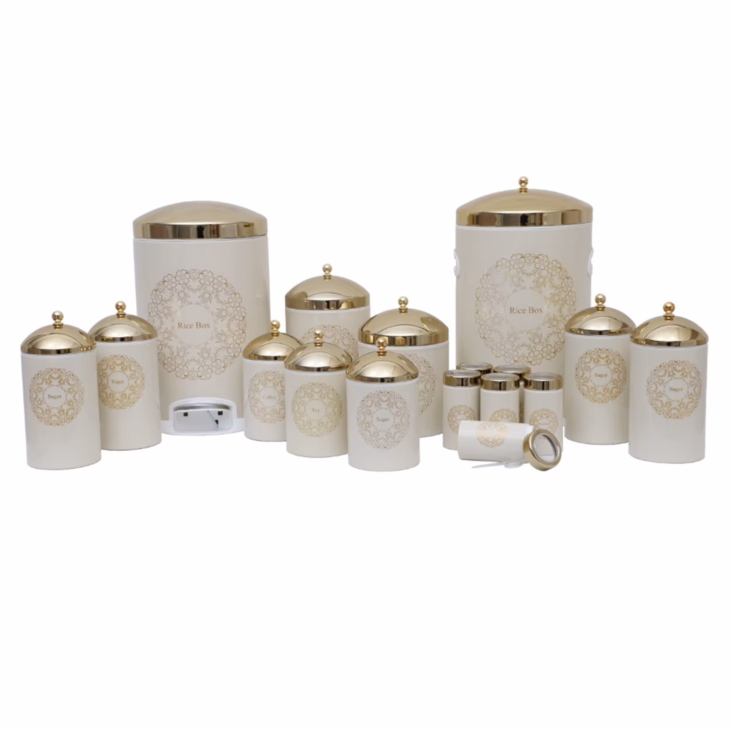 سرویس آشپزخانه بدنه استیل سام ست 18 پارچه