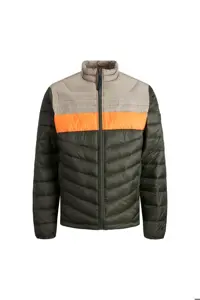 کاپشن سبز مردانه Jack Jones پف دار جک اند جونز ججهرو یقه پافر Jack &amp; Jones