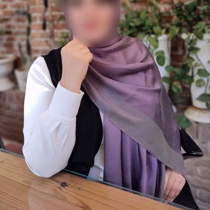 شال بامبو دورو لمه دار دور دوخت و ریشه پرزی قواره 90 در 220 ( ارسال رایگان )