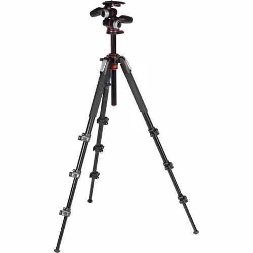 سه پایه عکاسی مانفرتو Manfrotto MK190XPRO4-3W Aluminum Tripod with 3-Way Pan/Tilt Head