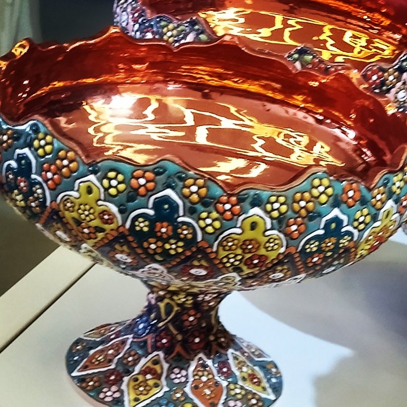 جام سفالی ،میوه خوری