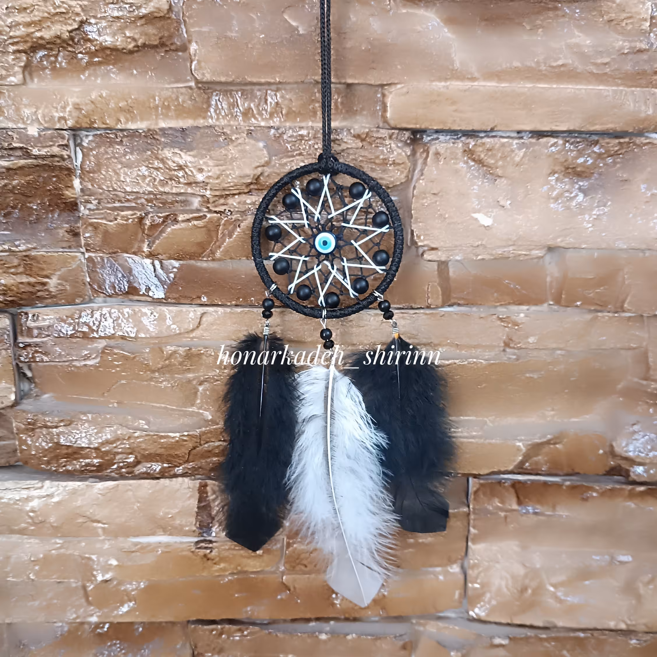 دریم کچر آویز ماشین سفید و مشکی