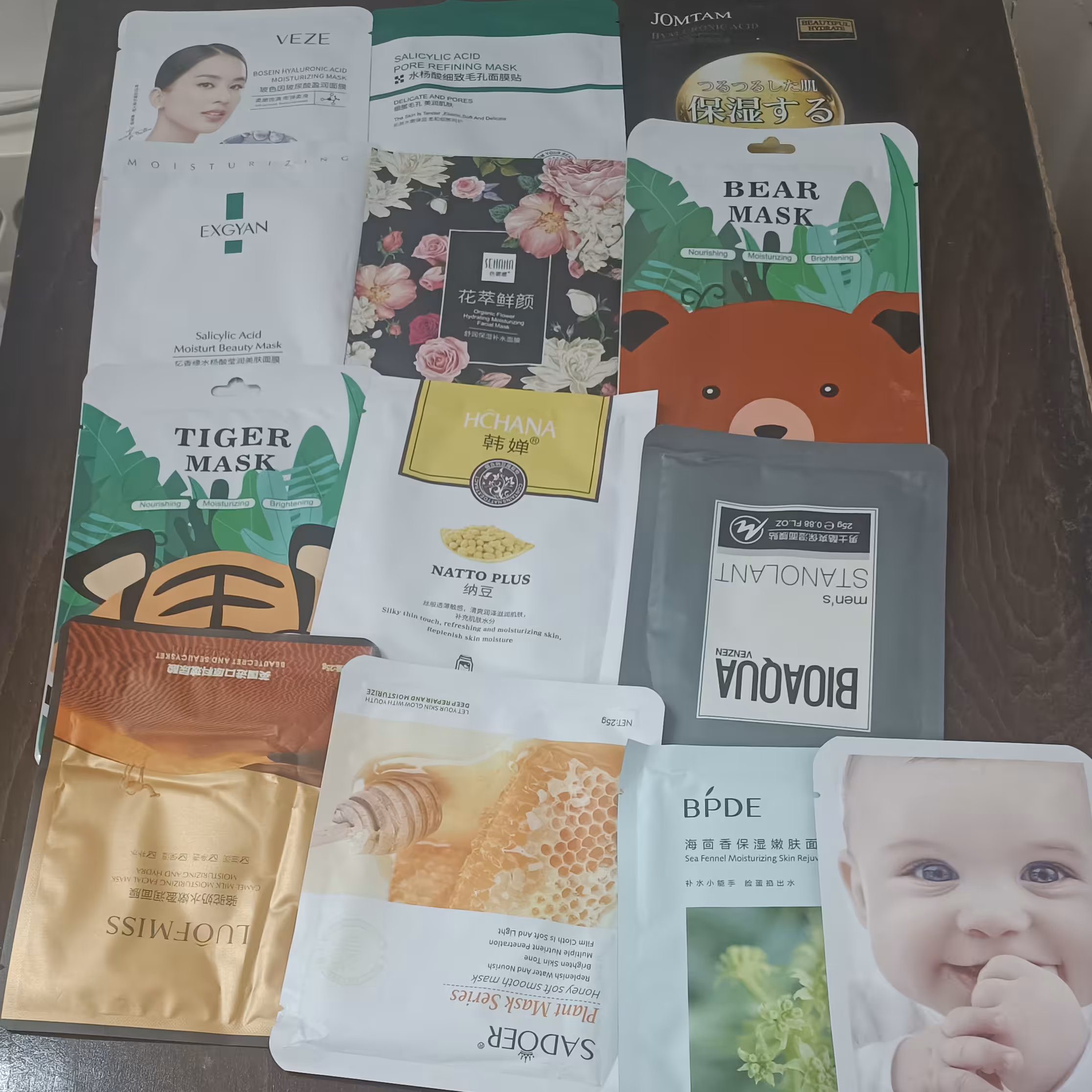 ماسک ورقه ای صورت (10 عدد) رندوم