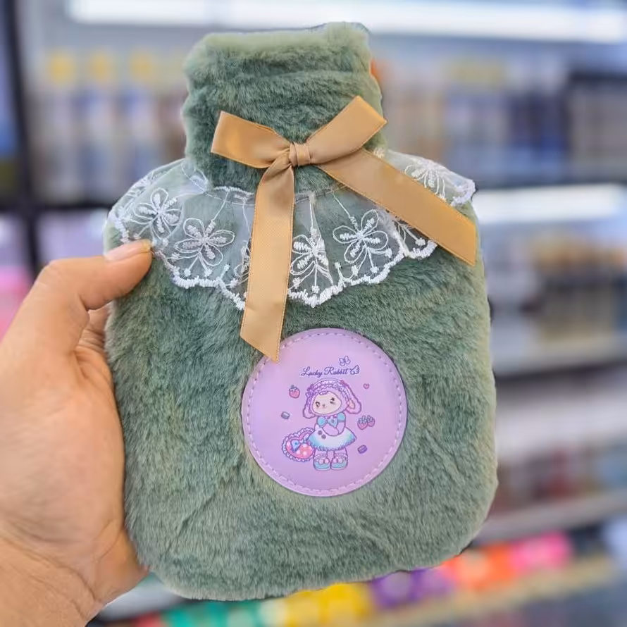 کیسه آب گرم جنس مخمل پشمالو (بسته 12 تایی ) فانتزی و گوگولی راشل گالری