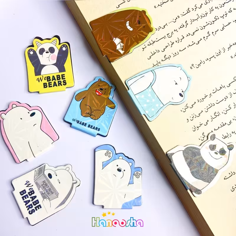 بوک مارک مگنتی 3 کله فندقی (خرسی)