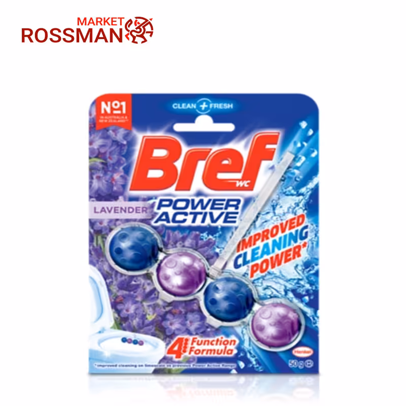 قرص خوشبو کننده توالت فرنگی برف Bref رایحه لوندر 1عددی