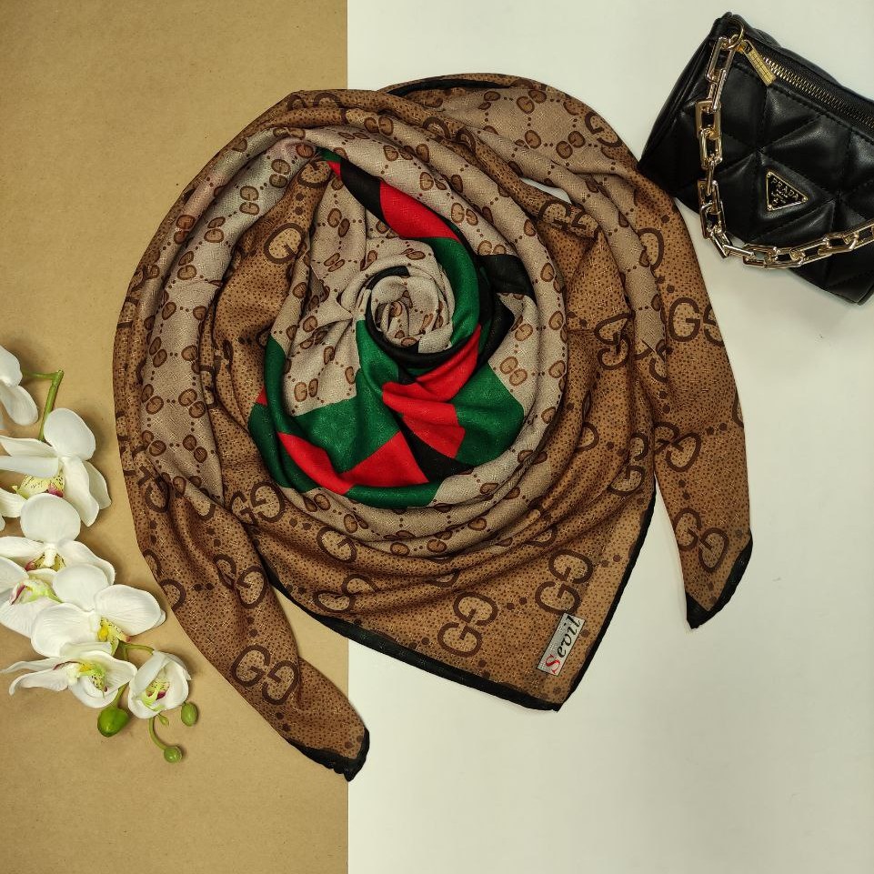 روسری سوپر نخ گارزا کیفیت درجه یک بسیار سبک و راحت