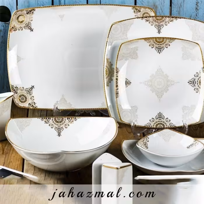 سرویس چینی پردیس طرح کریستین 30 پارچه کد 176