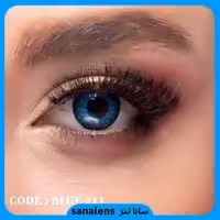 لنز چشم رینبو مدل Blue 211  آبی تیره دور مشکی