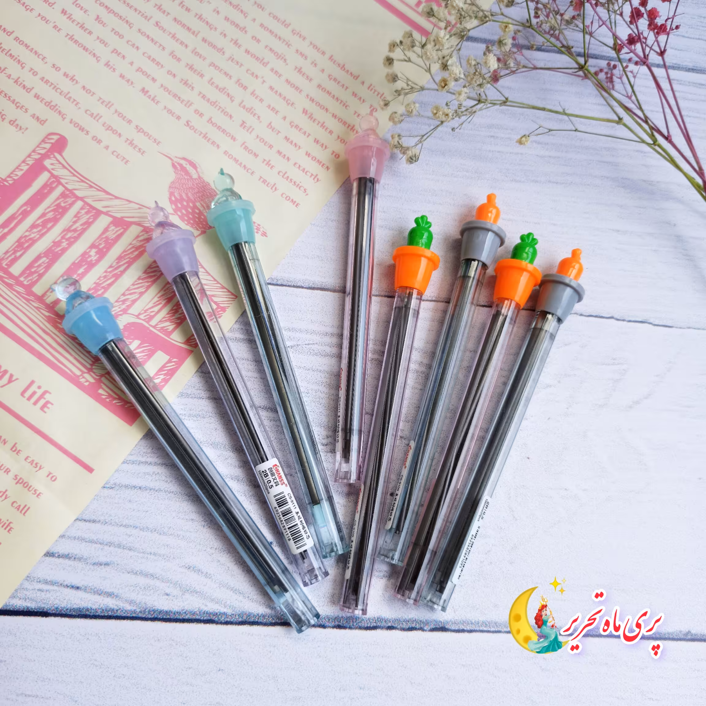 نوک اتود کاکتوس و گربه کریستالی.ضخامت نوک پنج دهم و هفت دهم .ارسال سریع.بسته بندی شیک.اشانتیون