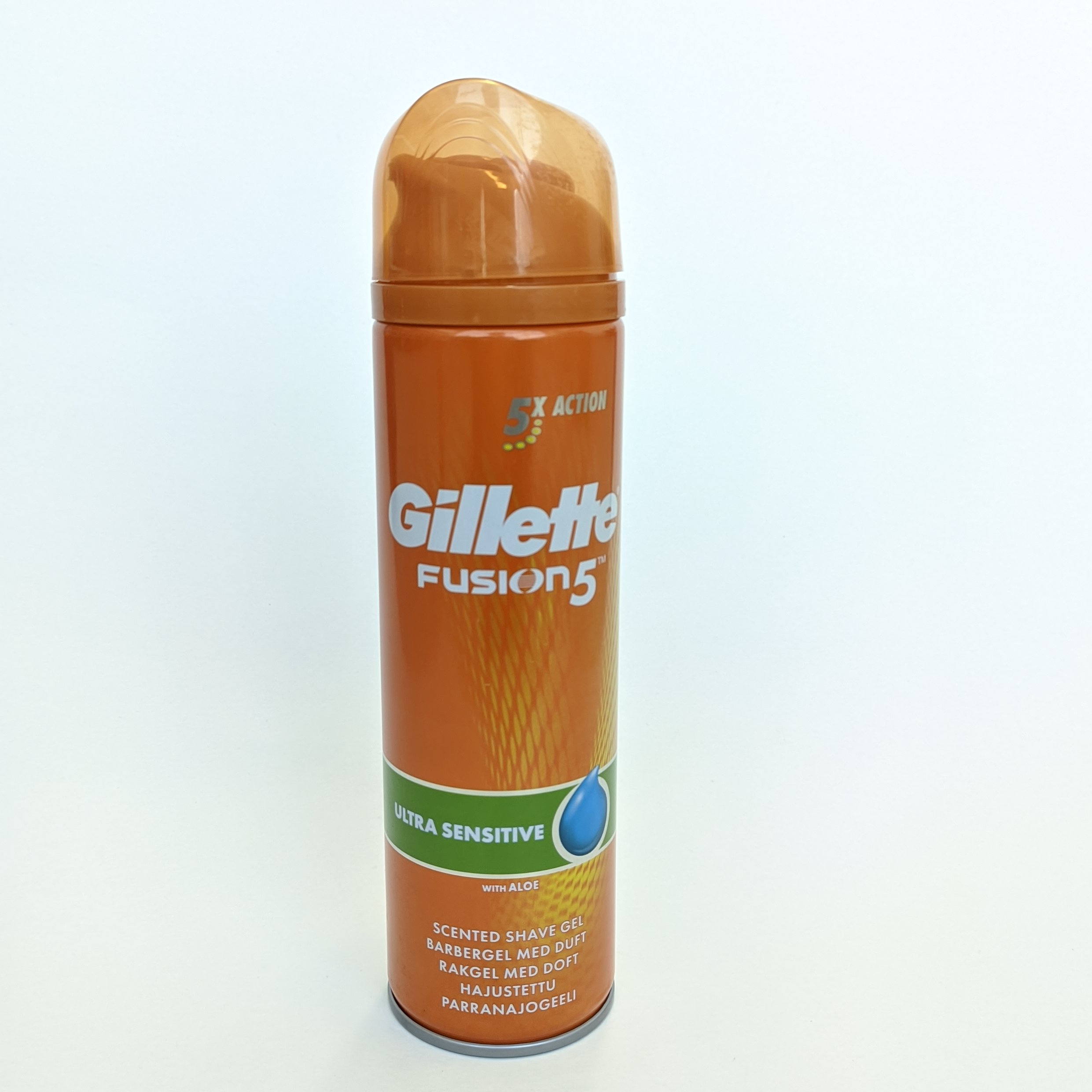 ژل اصلاح مردانه سری فیوژن 5 ultra sensitive ژیلت 200 میلی لیتر