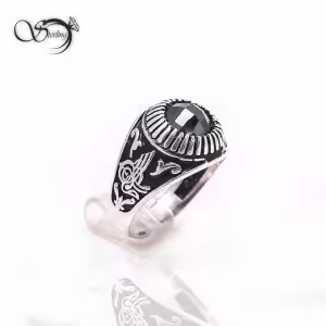 انگشتر نقره مردانه ترک کد:1438