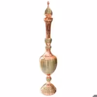 تنگ صراحی مس و خاتم کاری