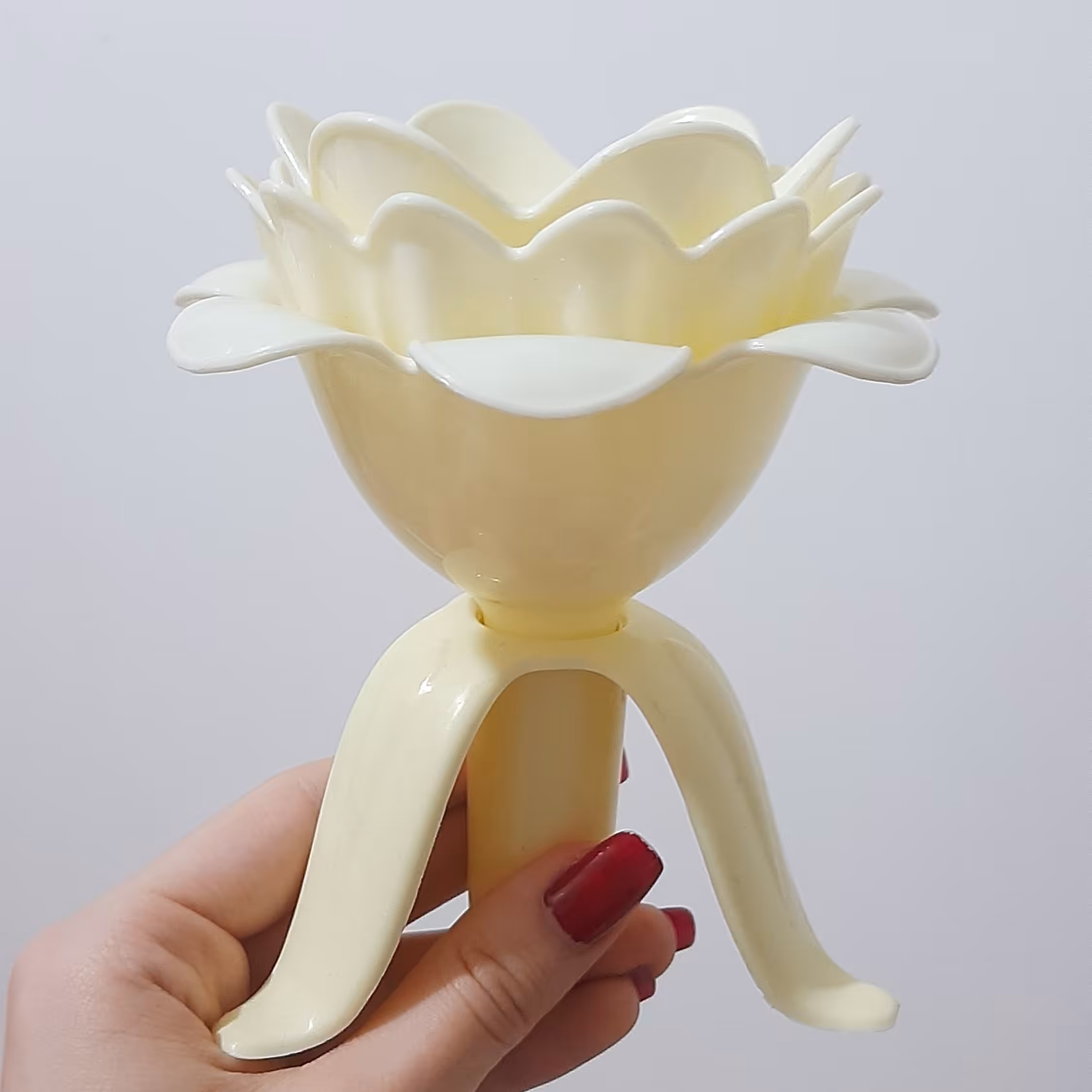 قیف مدل گل 3 تایی رنگ زرد