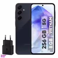 گوشی موبايل سامسونگ مدل گلکسی A55 5G دو سیم کارت ظرفیت 256 گیگابایت رم 8 گیگابایت ویتنام به همراه شارژر
