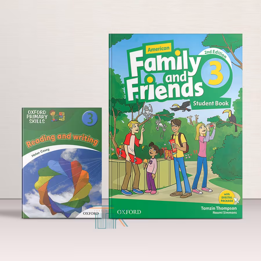 پک کتاب امریکن فمیلی اند فرندز 3 ویرایش دوم   کتاب ریدینگ اند رایتنیگ | American Family and Friends 3 2nd Edition   Reading-Writing Book Pack | خرید کتاب زبان | خرید لوازم التحریر | چی کتاب | بالاترین تخفیف و ارسال رایگان