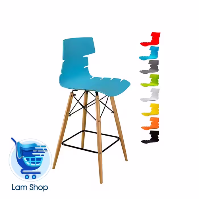صندلی ﻣﺮﺟﺎن ﭘﺎﯾﻪ بلند چوبی اٌﭘﻦ M600 بنیزان(زمان ارسال 15تا 20 روز کاری)