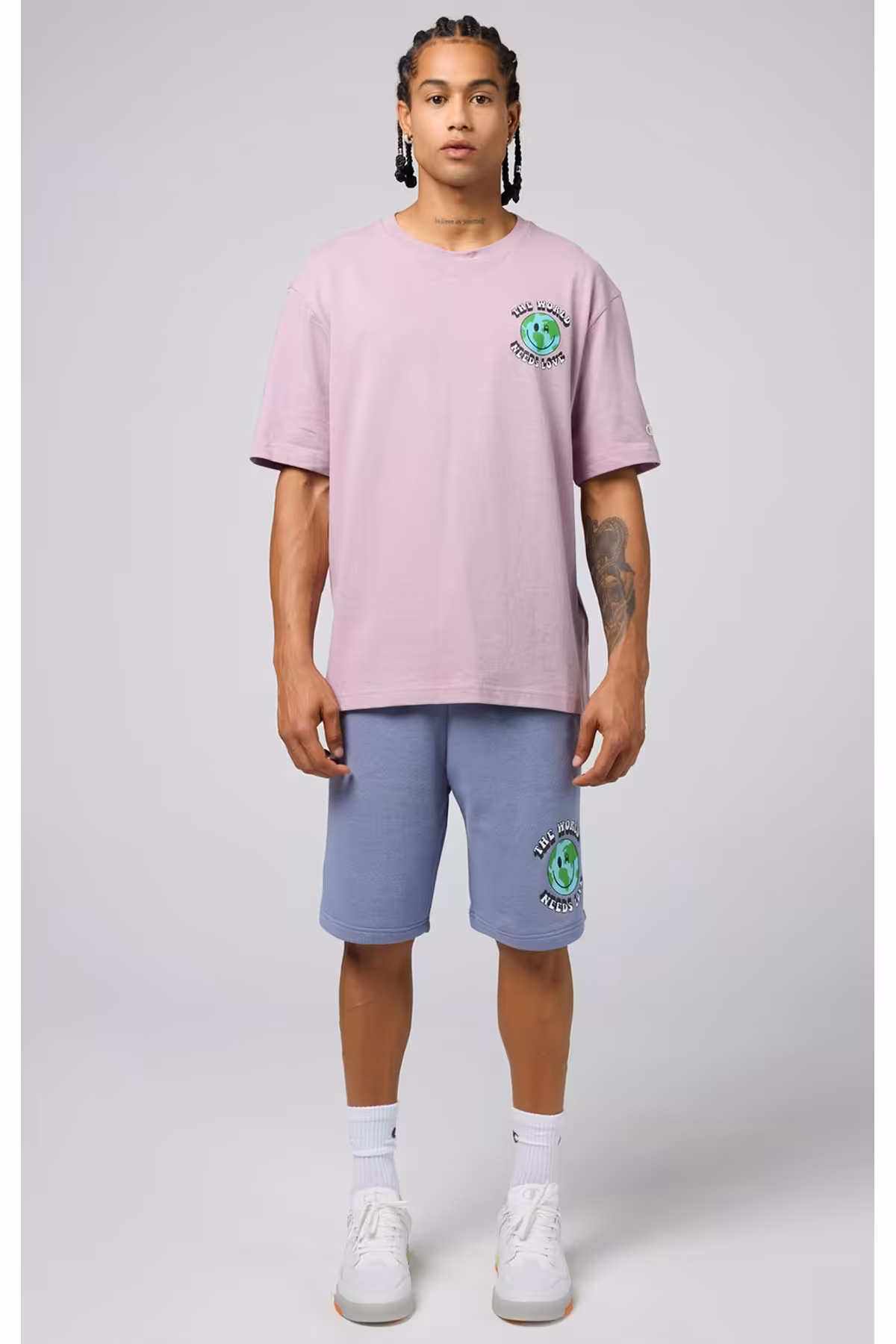 شلوارک و برمودا بنفش مردانه های طولانی اورجینال Champion