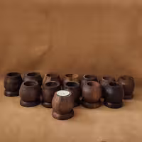 شمعدان چوبی خراطی شده 