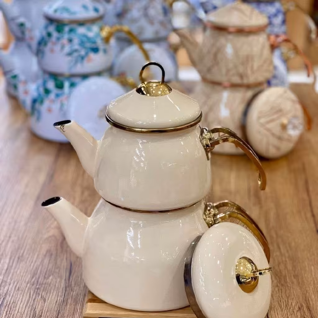 کتری و قوری لعابی شاهین ترکیه