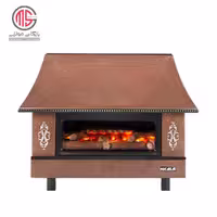 بخاری گازی نیک کالا 28000 طرح شومینه مدل زرین MC28