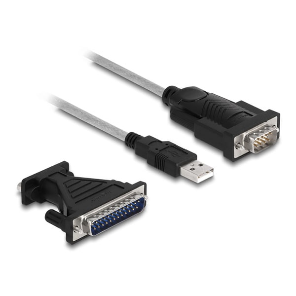 کابل تبدیل USB20 به RS232 DB9 و RS232 DB25
