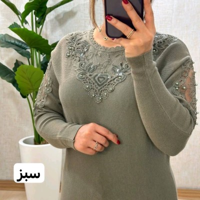 بلوز گپ گیپور دوزی 2545