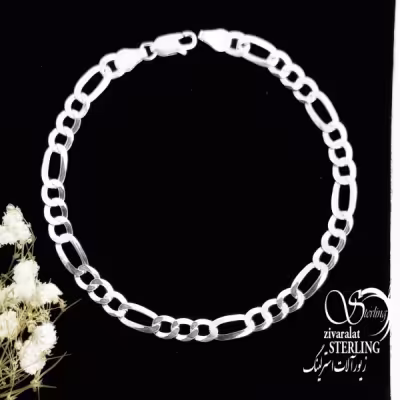 دستبند نقره کارتیر عیار925 کد 17206