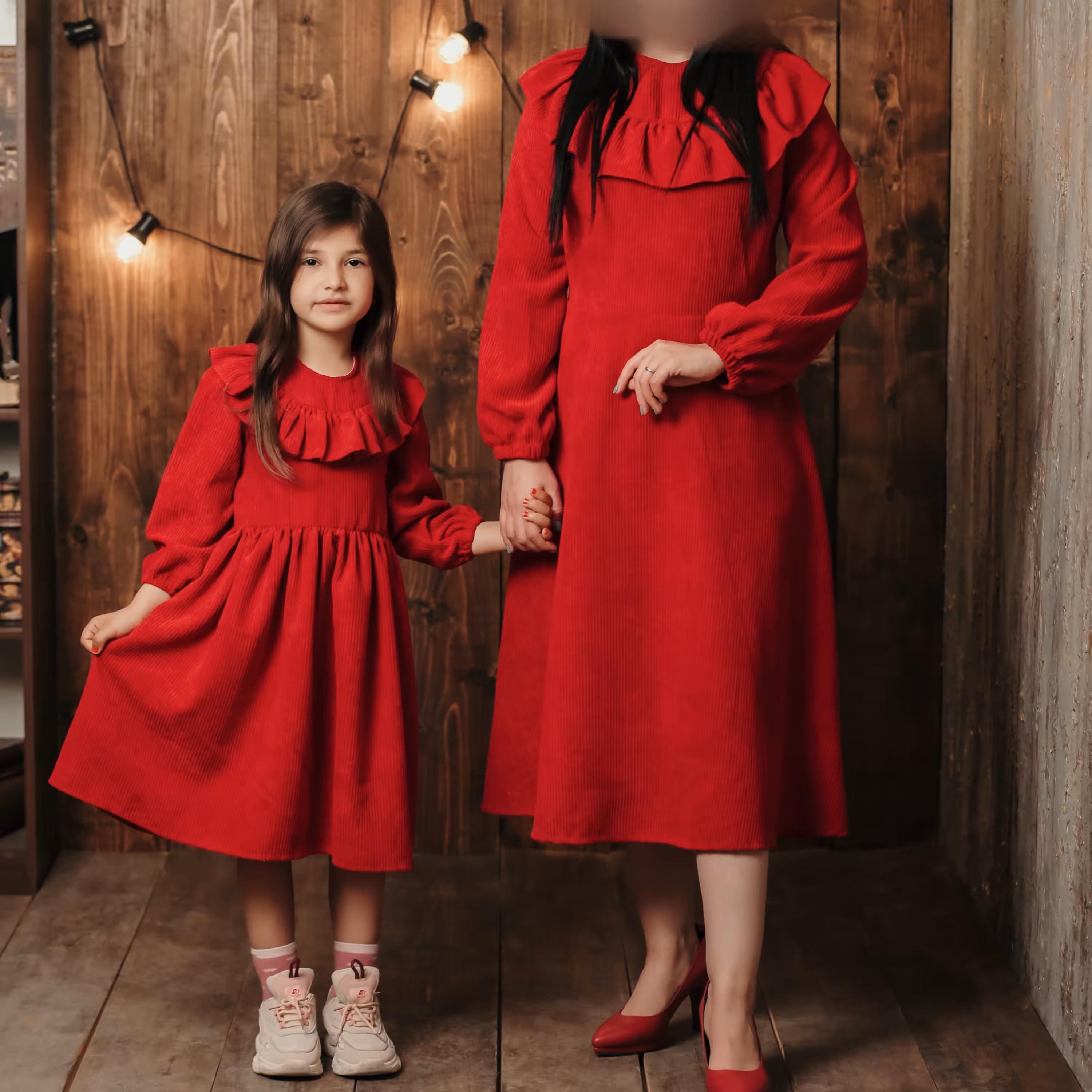 ست زمستونه پیراهن مادر دختری